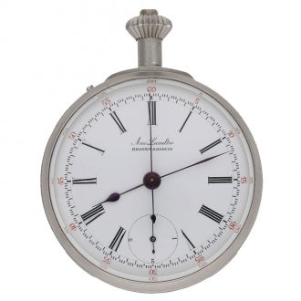Swiss watch in original display case with rattrapante and foudroyante Circa 1890