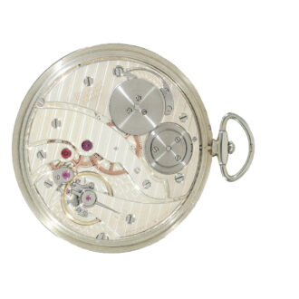 Swiss 18 carat white gold lever escapement pocket watch Circa 1938
