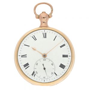 English Arnold type gold pocket watch chronometer Circa 1809