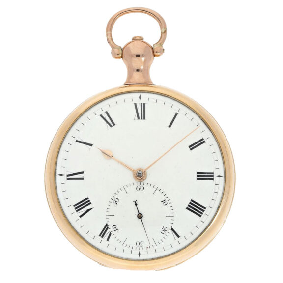 English Arnold type gold pocket watch chronometer Circa 1809