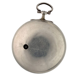English verge with champleve dial in silver pair cases Circa 1760