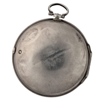 English verge with champleve dial in silver pair cases Circa 1760