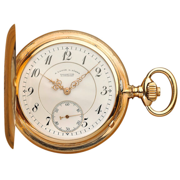 German 18k rose gold Glashütte pocket watch Circa 1905