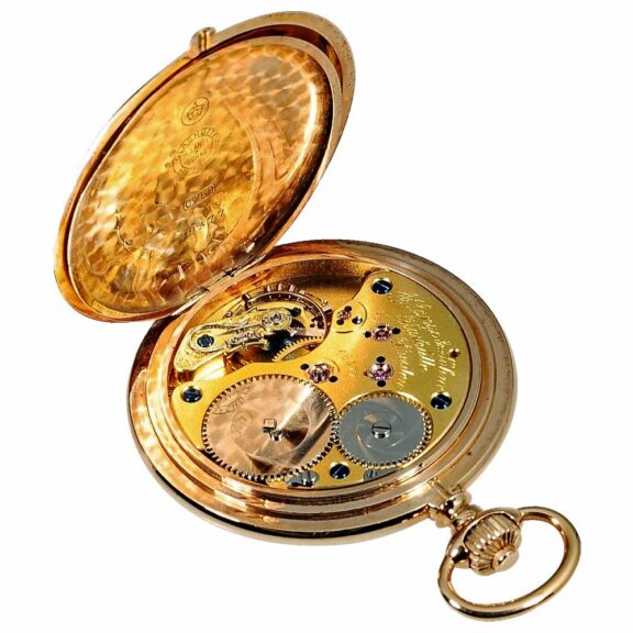 German 18k rose gold Glashütte pocket watch Circa 1905 German 18k rose gold Glashütte pocket watch Circa 1905