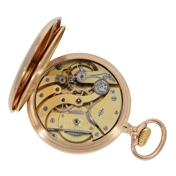 Swiss 18 carat pink gold Chronometro Gondolo Circa 1904 Swiss 18 carat pink gold Chronometro Gondolo Circa 1904