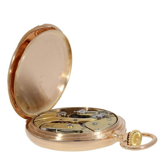 Swiss 18 carat pink gold Chronometro Gondolo Circa 1904 Swiss 18 carat pink gold Chronometro Gondolo Circa 1904