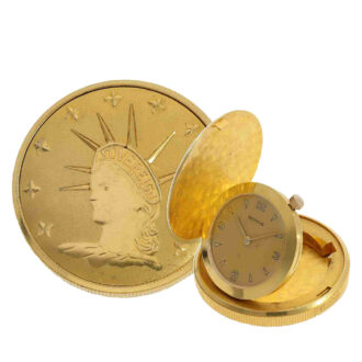 American coin watch fold out movement with manual winding Circa 1955