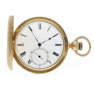English 18 Carat gold watch with chronometer escapement Circa 1850