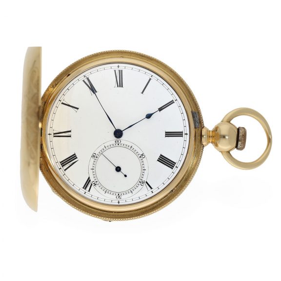 English 18 Carat gold watch with chronometer escapement Circa 1850
