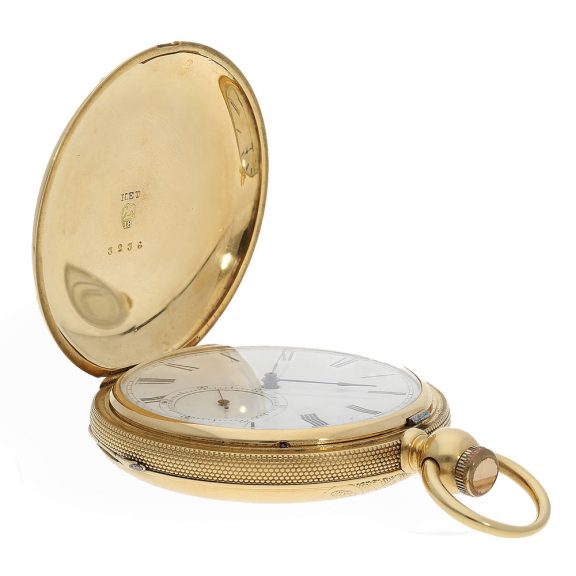 English 18 Carat gold watch with chronometer escapement Circa 1850 English 18 Carat gold watch with chronometer escapement Circa 1850