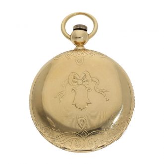 English 18 Carat gold watch with chronometer escapement Circa 1850