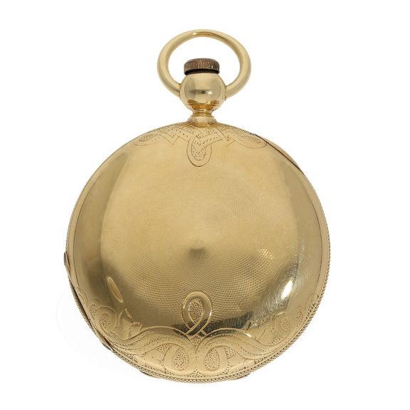 English 18 Carat gold watch with chronometer escapement Circa 1850 English 18 Carat gold watch with chronometer escapement Circa 1850