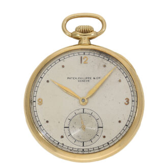 Swiss 18 carat gold dress watch with precision escapement Circa 1930