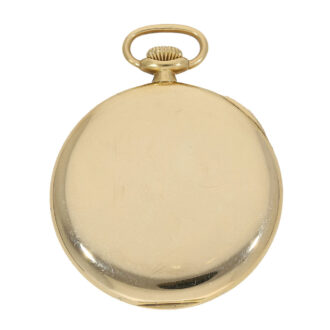 Swiss 18 carat gold dress watch with precision escapement Circa 1930