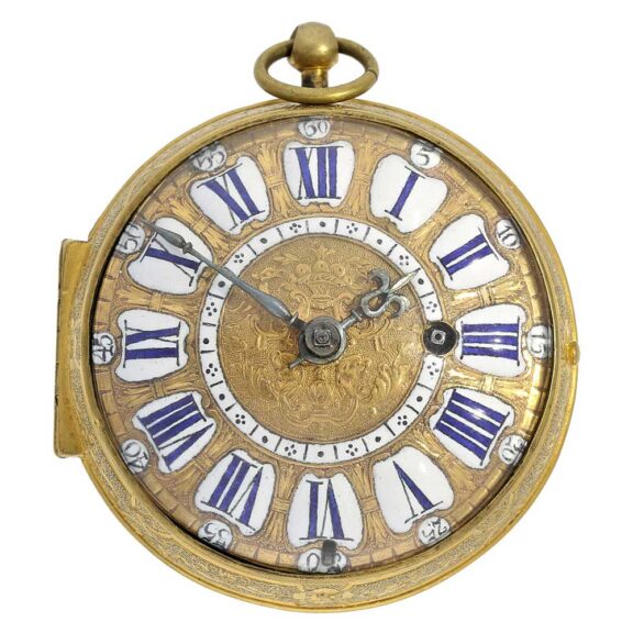French Louis XIV gilt Oignon pocket watch Circa 1710