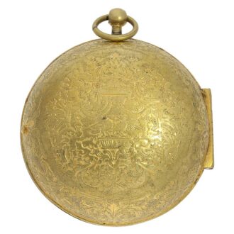 French Louis XIV gilt Oignon pocket watch Circa 1710