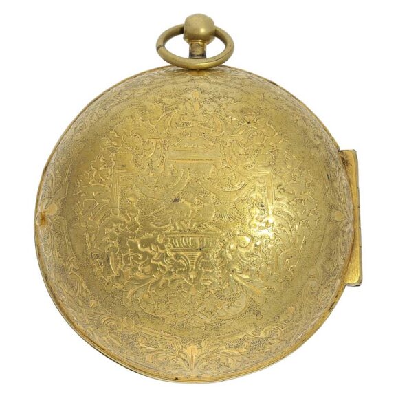 French Louis XIV gilt Oignon pocket watch Circa 1710 French Louis XIV gilt Oignon pocket watch Circa 1710