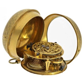 French Louis XIV gilt Oignon pocket watch Circa 1710