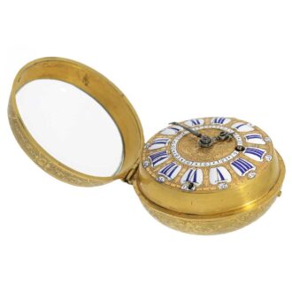 French Louis XIV gilt Oignon pocket watch Circa 1710