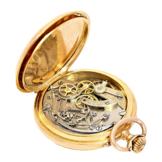 American lady's gold open faced pocket watch Circa 1890 American lady's gold open faced pocket watch Circa 1890
