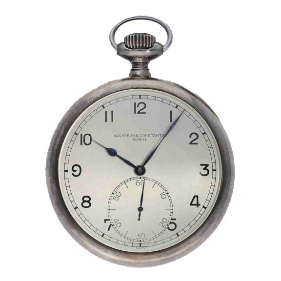 Swiss silver deck chronometer for the British military Circa 1942