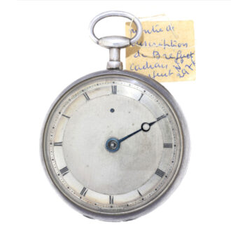 French silver, customised engine turned silver dial Circa 1817