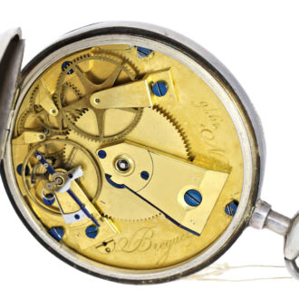 French silver, customised engine turned silver dial Circa 1817