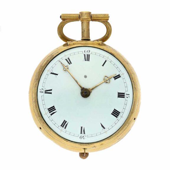 German repeating coach clock with rare escapement Circa 1800