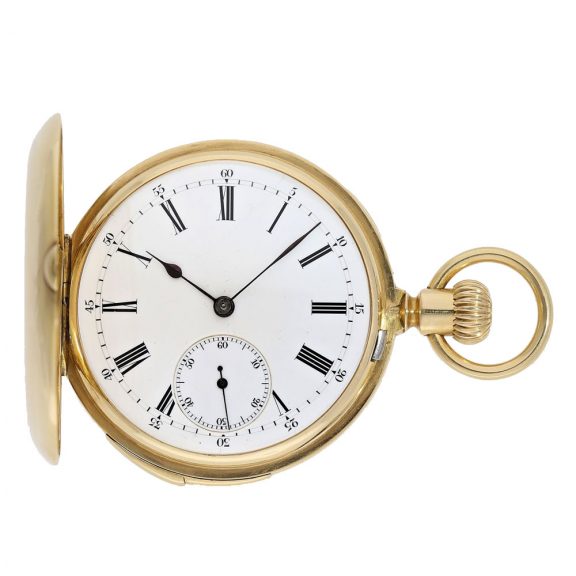 Early and very fine Swiss gold quarter hour repeater Circa 1875
