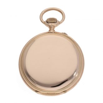 Swiss 14 Carat pink gold pocket watch with anker chronometer Circa 1910