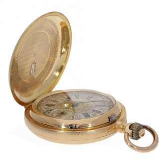 Heavy Swiss 18 carat gold watch with chronometer escapement Circa 1880