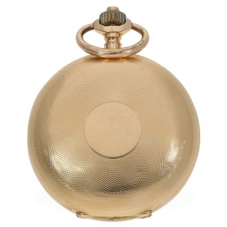 Heavy Swiss 18 carat gold watch with chronometer escapement Circa 1880