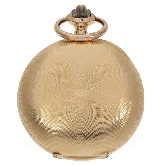 Heavy Swiss 18 carat gold watch with chronometer escapement Circa 1880 Heavy Swiss 18 carat gold watch with chronometer escapement Circa 1880