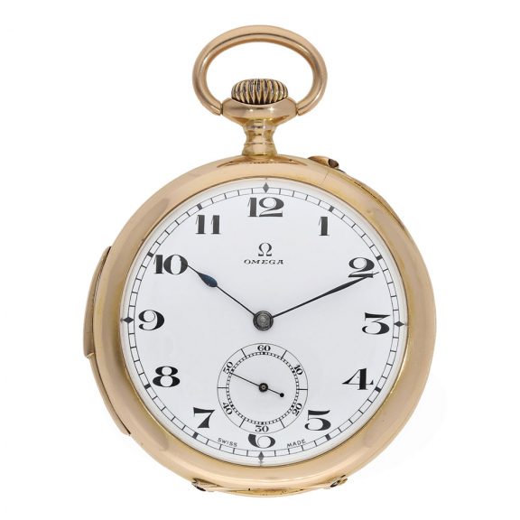 Swiss 18 carat gold watch with lever escapement Circa 1935