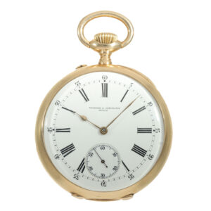 Swiss 18 carat gold open faced anker chronometer Circa 1905