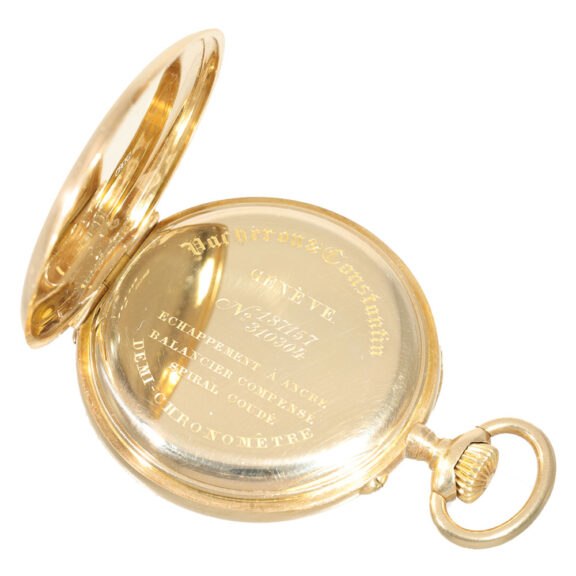 Swiss 18 carat gold open faced anker chronometer Circa 1905 Swiss 18 carat gold open faced anker chronometer Circa 1905
