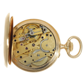 Swiss 18 carat gold open faced anker chronometer Circa 1905