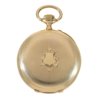 Swiss 18 carat gold open faced anker chronometer Circa 1905