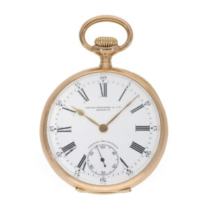 18 Carat pink gold Swiss small chronometer Gondolo Circa 1903