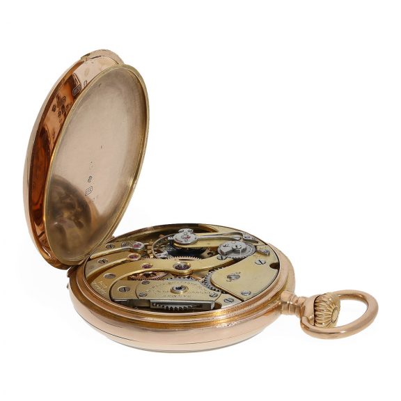 18 Carat pink gold Swiss small chronometer Gondolo Circa 1903 18 Carat pink gold Swiss small chronometer Gondolo Circa 1903