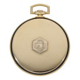 Swiss 18K gold Art Deco watch for the American market Circa 1925