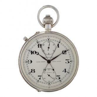 Swiss silver deck watch with lever escapement Circa 1956
