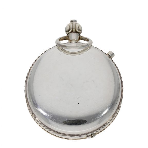 Swiss silver deck watch with lever escapement Circa 1956 Swiss silver deck watch with lever escapement Circa 1956