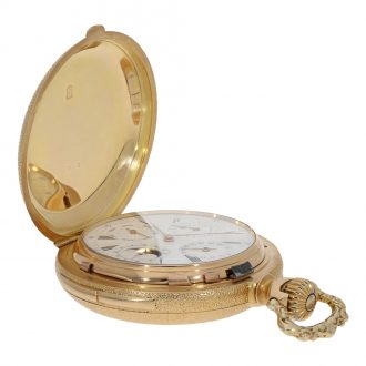 Swiss 18 carat gold chronometer with perpetual calendar Circa 1890