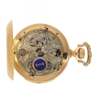 Swiss 18 carat gold chronometer with perpetual calendar Circa 1890