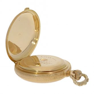 Swiss 18 carat gold chronometer with perpetual calendar Circa 1890