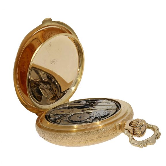 Swiss 18 carat gold chronometer with perpetual calendar Circa 1890 Swiss 18 carat gold chronometer with perpetual calendar Circa 1890