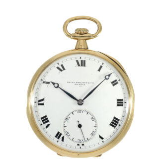 Swiss 18 carat gold fine large pocket watch Circa 1918