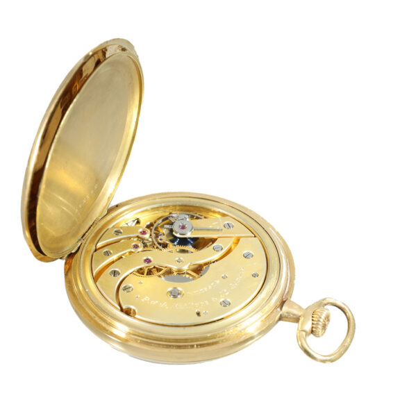 Swiss 18 carat gold fine large pocket watch Circa 1918 Swiss 18 carat gold fine large pocket watch Circa 1918