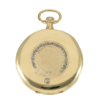 Swiss 18 carat gold fine large pocket watch Circa 1918